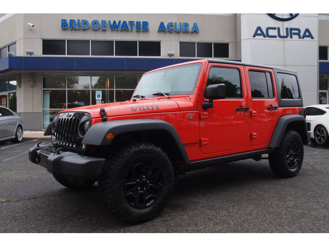 Pre Owned 2015 Jeep Wrangler Unlimited Willys Wheeler 4x4 Sport 4dr Suv In Bridgewater P13279s Bill Vince S Bridgewater Acura